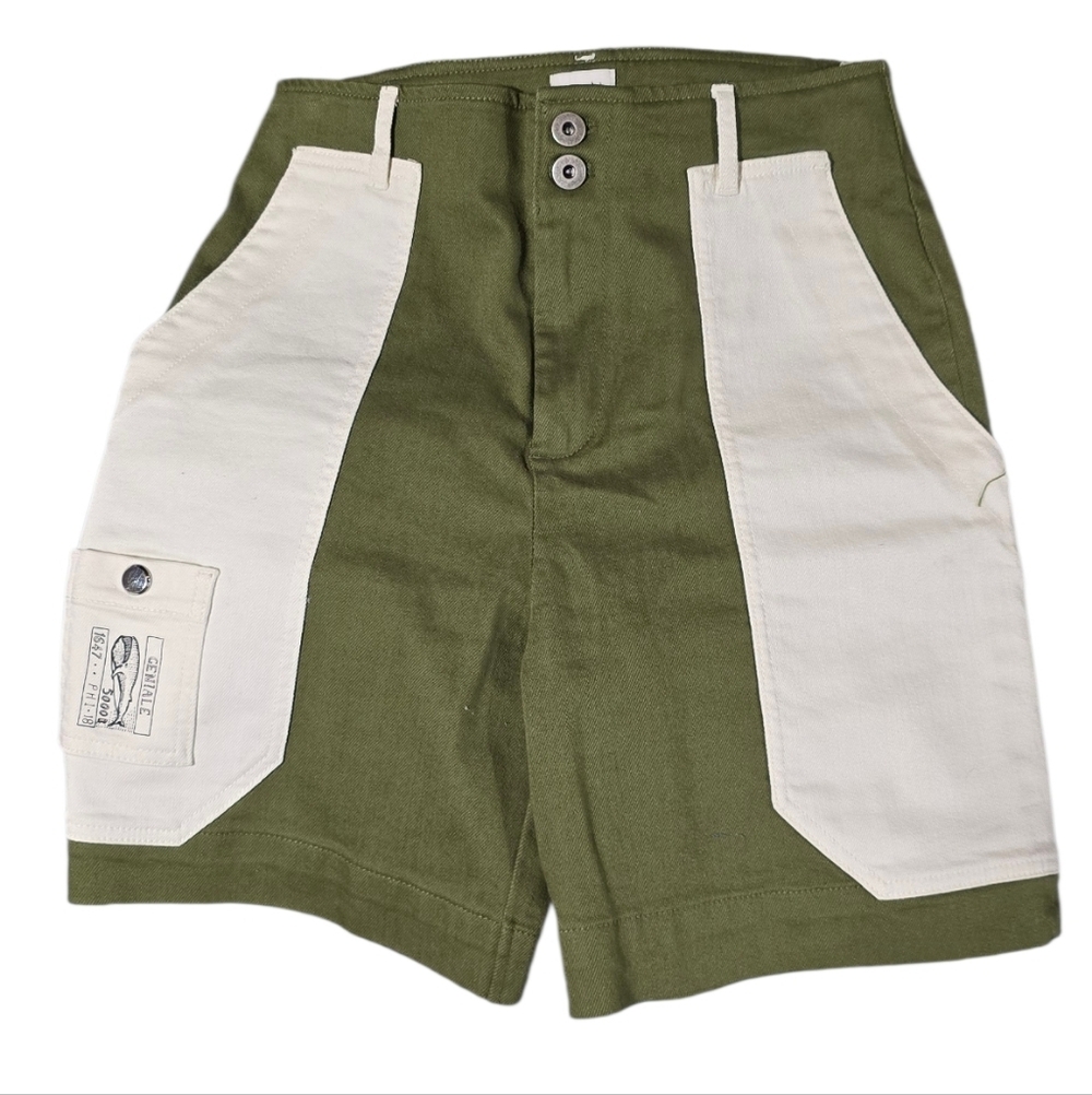 Maeve Two Tone Colorblock Utility Shorts Size 25 - Picture 4 of 6